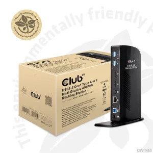 Bon marché 💯 CLUB3D USB3.2 Gen1 Type A Or C Dual Display 4K60Hz Docking Station DisplayLink Certified 👏 boutique 10