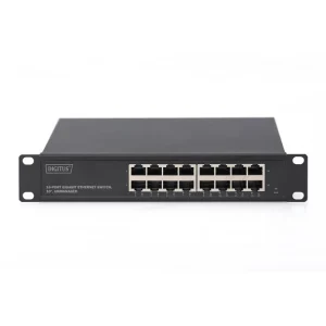 De gros 😉 Digitus Commutateur Gigabit Ethernet 10 Pouces 16 Ports, Non Administré 👍 magasin pour 10