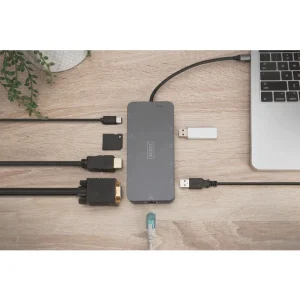 Meilleure affaire ⭐ Digitus Station D’accueil USB-C 11 Ports Avec Boîtier Pour Disque SSD 🌟 marque pas cher en ligne 10