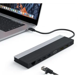 Authenticité garantie Nouveau 🎉 DLH STATION D’ACCUEIL USB-C 4K TRIPLE AFFICHAGE (DP / HDMI / VGA) 😀 12