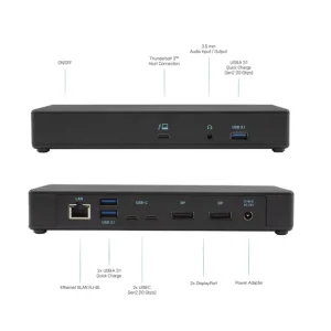 mode pas cher Top 10 👏 I-tec Thunderbolt3/USB-C Dual DisplayPort 4K Docking Station + Power Delivery 85W 👏 14