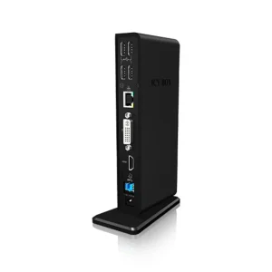 bas prix De gros ✔️ ICY BOX IB-DK2241AC Avec Fil USB 3.2 Gen 1 (3.1 Gen 1) Type-A Noir ⌛ 10