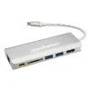 authentiques Coupon ✔️ Manhattan 152075 Hub & Concentrateur USB 3.2 Gen 2 (3.1 Gen 2) Type-C 40000 Mbit/s Aluminium 🔔 16