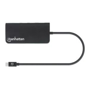 Tout neuf 🛒 Manhattan 152372 Hub & Concentrateur USB 3.2 Gen 1 (3.1 Gen 1) Type-C 5000 Mbit/s Noir 🌟 SOLDES TOUT À 18