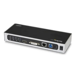 vente pas cher en ligne Nouveau 🎁 StarTech.com USB 3.0 Docking Station Dual Monitor Laptop Docking Station Met HDMI & DVI/VGA Video 6-Port USB 3.1 Gen 1 5Gbps Hub 🎉 10