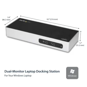 vente pas cher en ligne Nouveau 🎁 StarTech.com USB 3.0 Docking Station Dual Monitor Laptop Docking Station Met HDMI & DVI/VGA Video 6-Port USB 3.1 Gen 1 5Gbps Hub 🎉 12