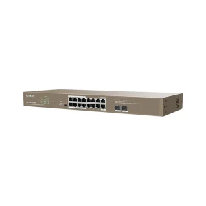 Le moins cher 👍 Tenda TEG1118P-16-250W Commutateur Réseau Non-géré Gigabit Ethernet (10/100/1000) Connexion Ethernet, Supportant L’alimentation 😍 design à la mode 8