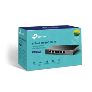 Coupon 👍 TP-LINK TL-SF1006P Commutateur Réseau Fast Ethernet (10/100) Noir Connexion Ethernet, Supportant L’alimentation Via Ce Port (PoE ⭐ france en ligne 9