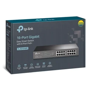 Meilleure affaire 🔥 TP-LINK TL-SG1016PE Commutateur Réseau Géré Gigabit Ethernet (10/100/1000) Connexion Ethernet, Supportant L’alimentation Via Ce ✔️ Vente 12