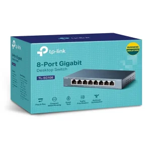 Acheter 🔔 TP-LINK TL-SG108 Commutateur Réseau Non-géré L2 Gigabit Ethernet (10/100/1000) Noir ❤️ à prix d'occasion 9