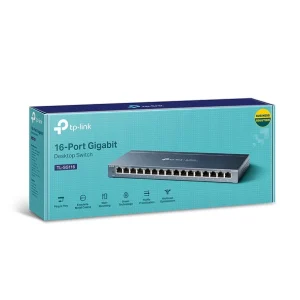 Meilleure vente 🔔 TP-LINK TL-SG116 Commutateur Réseau Non-géré Gigabit Ethernet (10/100/1000) Noir 😀 achetez 18