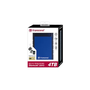 magasin en ligne Le moins cher 🤩 Transcend StoreJet 25H3 Disque Dur Externe 4000 Go Bleu, Marine 🔔 9