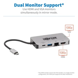 magasins pas chers Top 10 🌟 Tripp Lite U442-DOCK6-GY Station D’accueil Avec Fil USB 3.2 Gen 1 (3.1 Gen 1) Type-C Gris 🔔 14