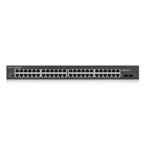 Nouveau 👍 Zyxel GS1900-48HP Géré L2 Gigabit Ethernet (10/100/1000) Connexion Ethernet, Supportant L’alimentation Via Ce Port (PoE) Noir 😀 Vente 9